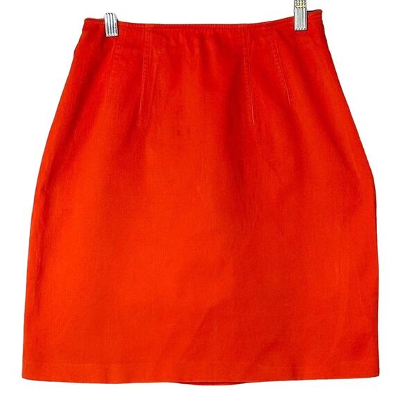 Iceberg Flat Front Stretch Straight & Pencil Skirt Medium Size 42, MSRP $395 - Picture 1 of 11